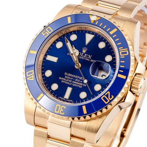 rolex submariner blu e oro|Rolex Submariner blue bezel price.